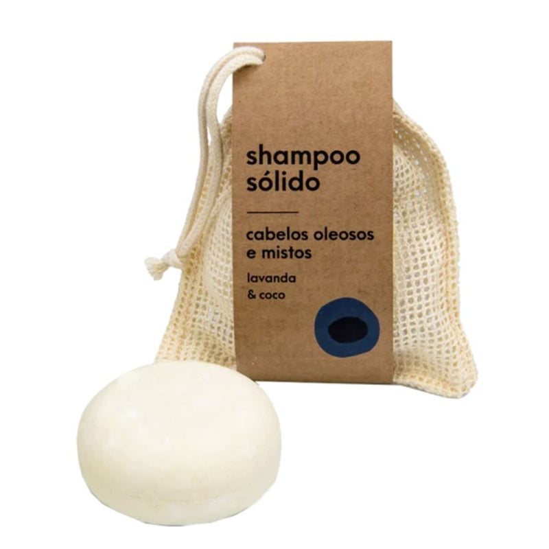Shampoo Sólido para Cabelos Oleosos e Mistos
